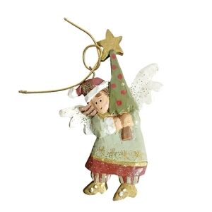 Kurt Adler Christmas Ornament Angel Carrying Christmas Tree Angel Heights